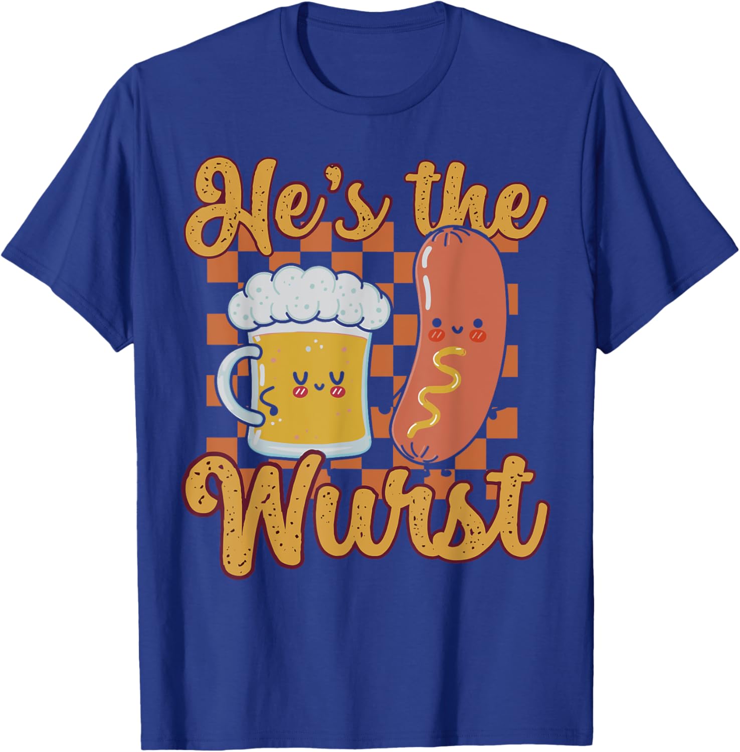 Oktoberfest German Drinking He's The Wurst Couple Matching T-Shirt - T-Shirt | Royal