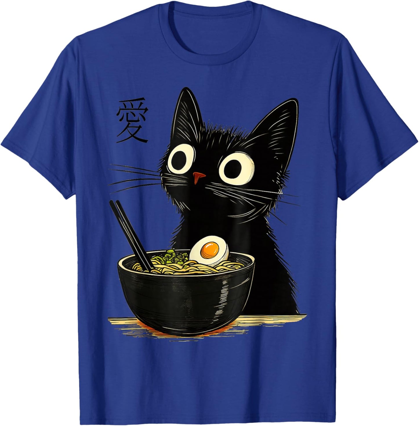 Cat Ramen Japanese, Kawaii Anime Noddles Cat T-Shirt - T-Shirt | Royal