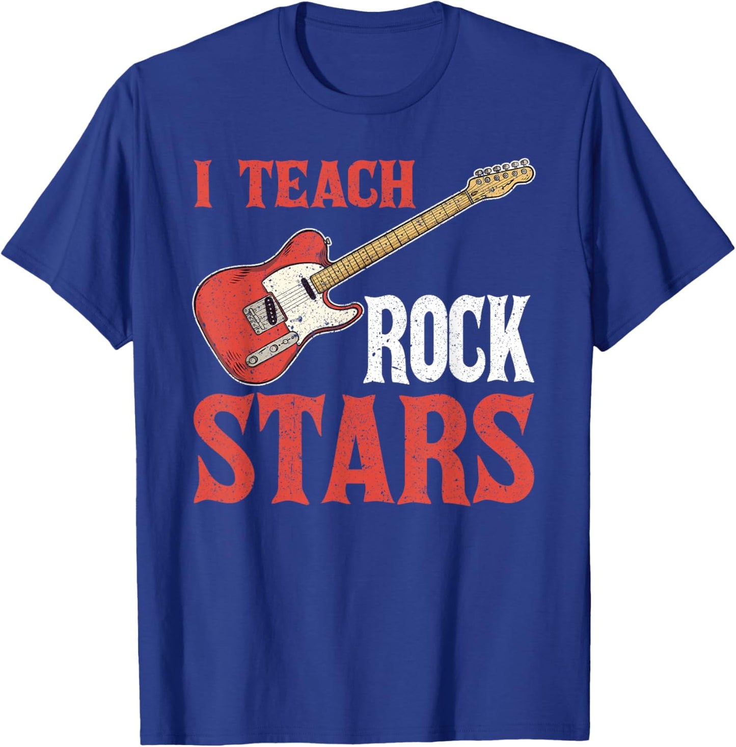 Music Teacher I Teach Rock Stars T-Shirt - T-Shirt | Royal