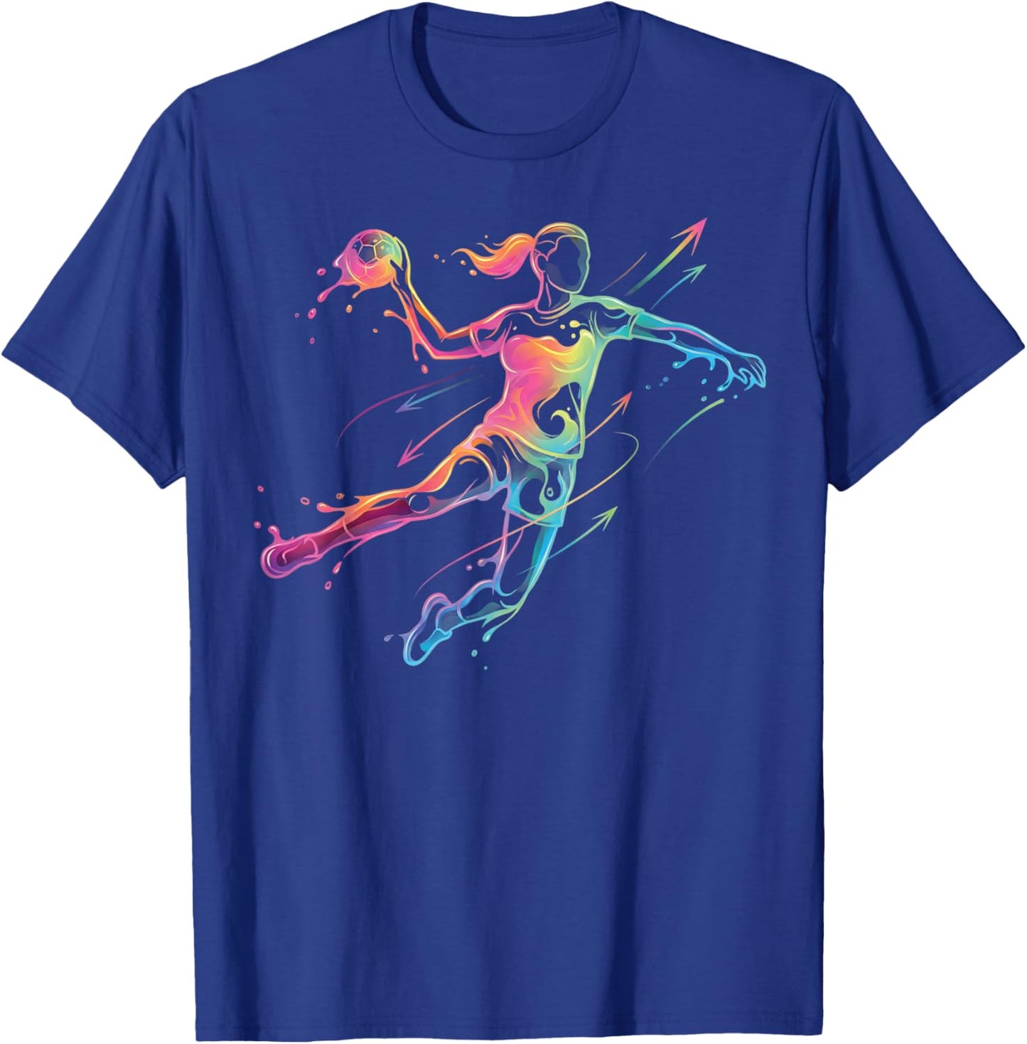 Handball Women's Child Girl T-Shirt - T-Shirt | Royal