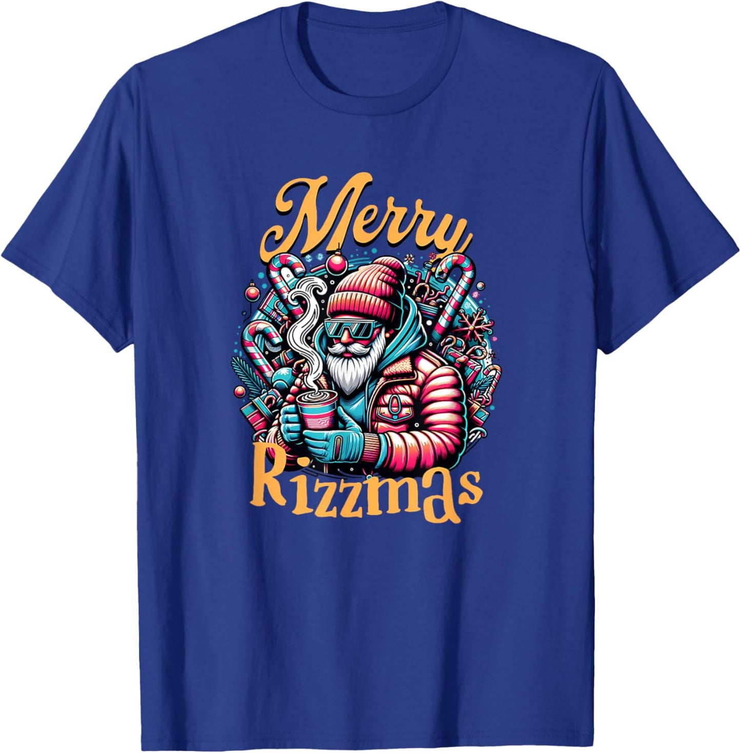 Merry Rizzmas, viral influencer skibidi christams brain rot T-Shirt - T-Shirt | Royal