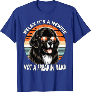 Relax It's A Newfie Not A Freakin' Bear T-Shirt - T-Shirt | Royal