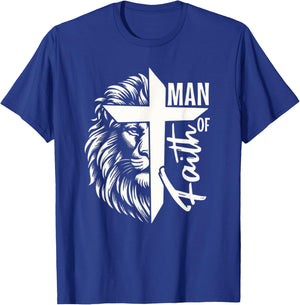 I am a man of faith, a warrior of Christ T-Shirt - T-Shirt | Royal