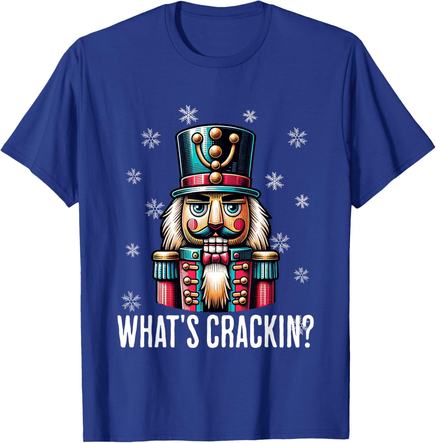 Funny Christmas Nutcracker Men Women Nutcrackers Xmas T-Shirt - T-Shirt | Royal