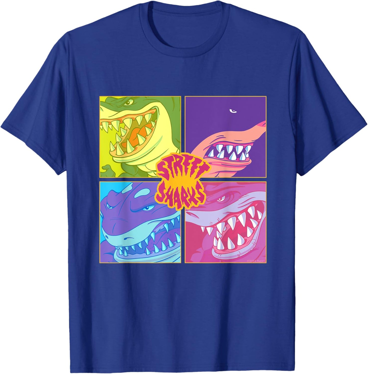 Street Sharks - Grid T-Shirt - T-Shirt | Royal