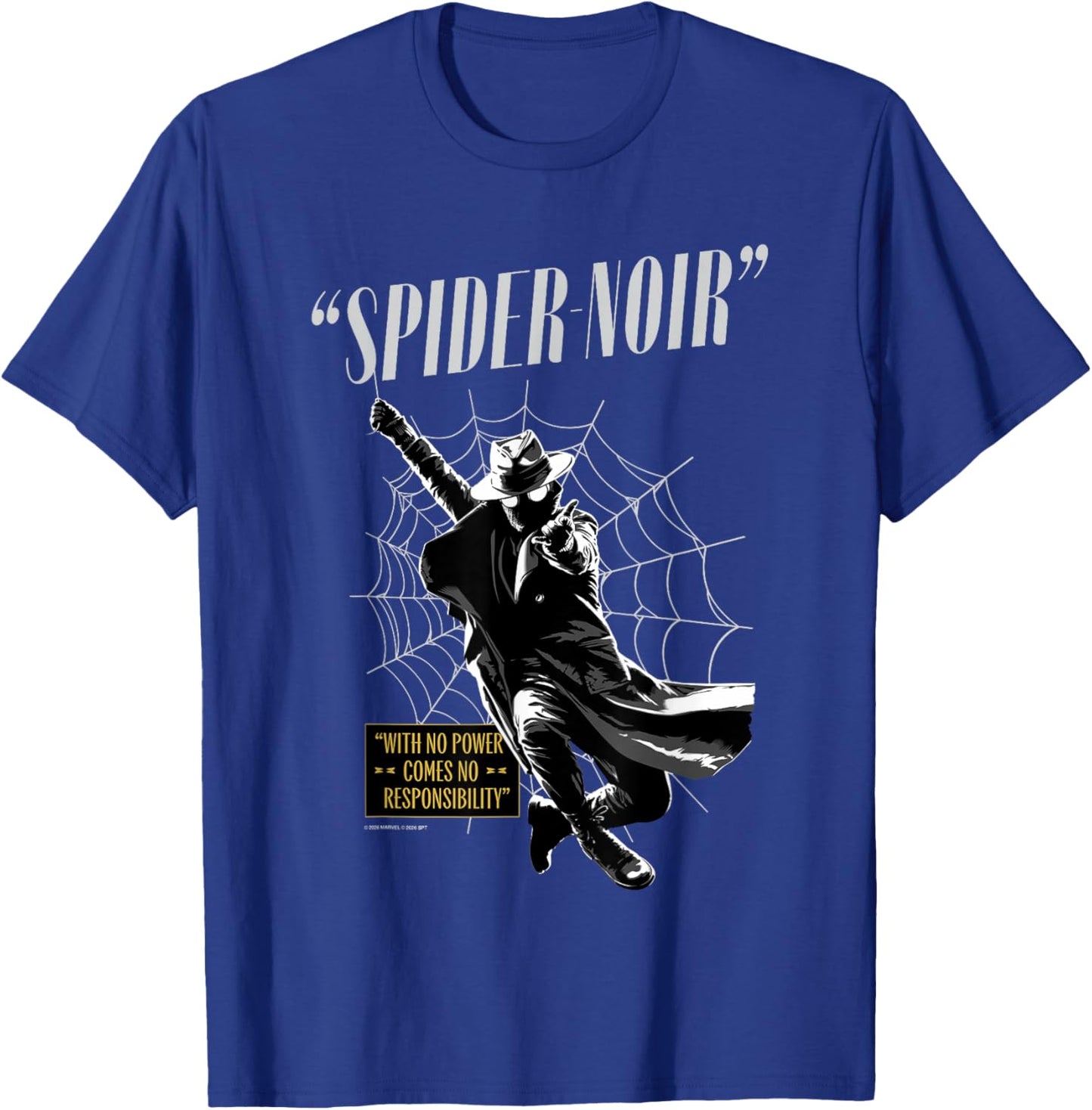 Marvel Spider-Noir Swing Retro T-Shirt - T-Shirt | Royal