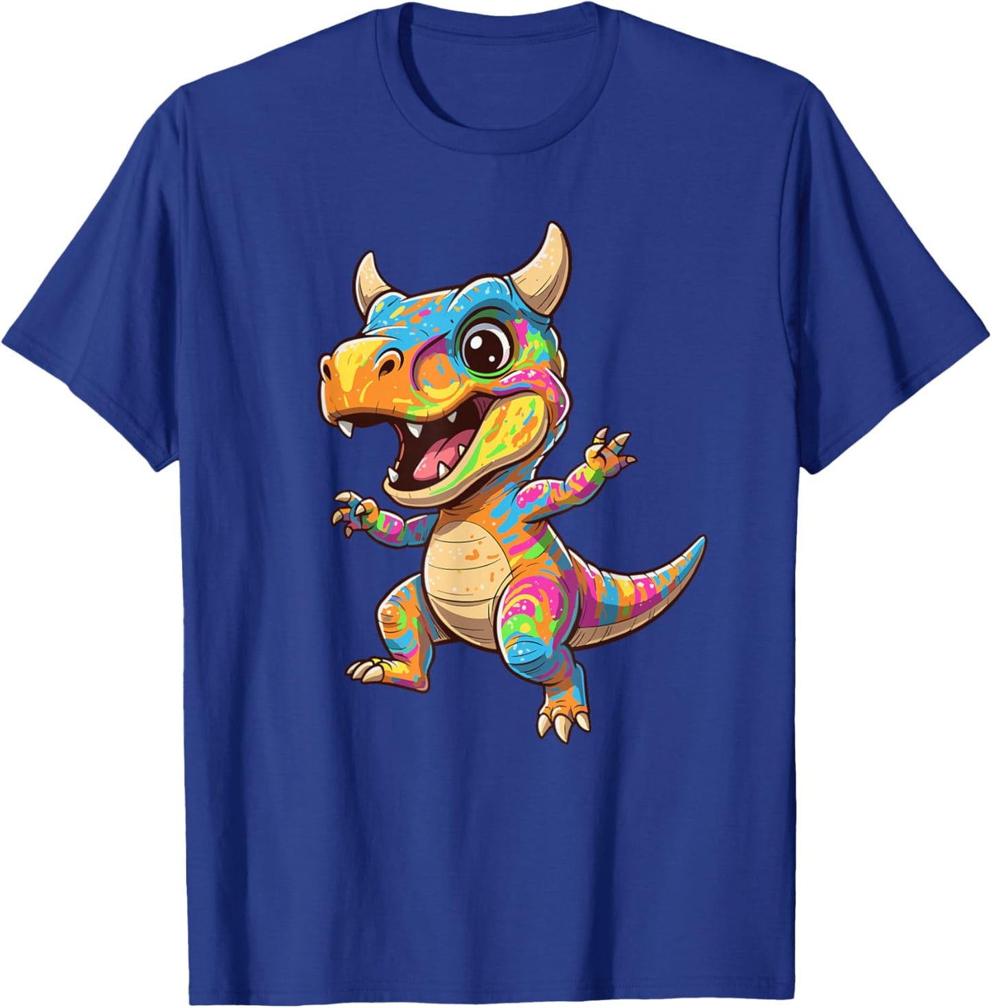 Adorable Dinosaure Arc-en-Ciel pour fête d'anniversaire d'enfants T-Shirt - T-Shirt | Royal