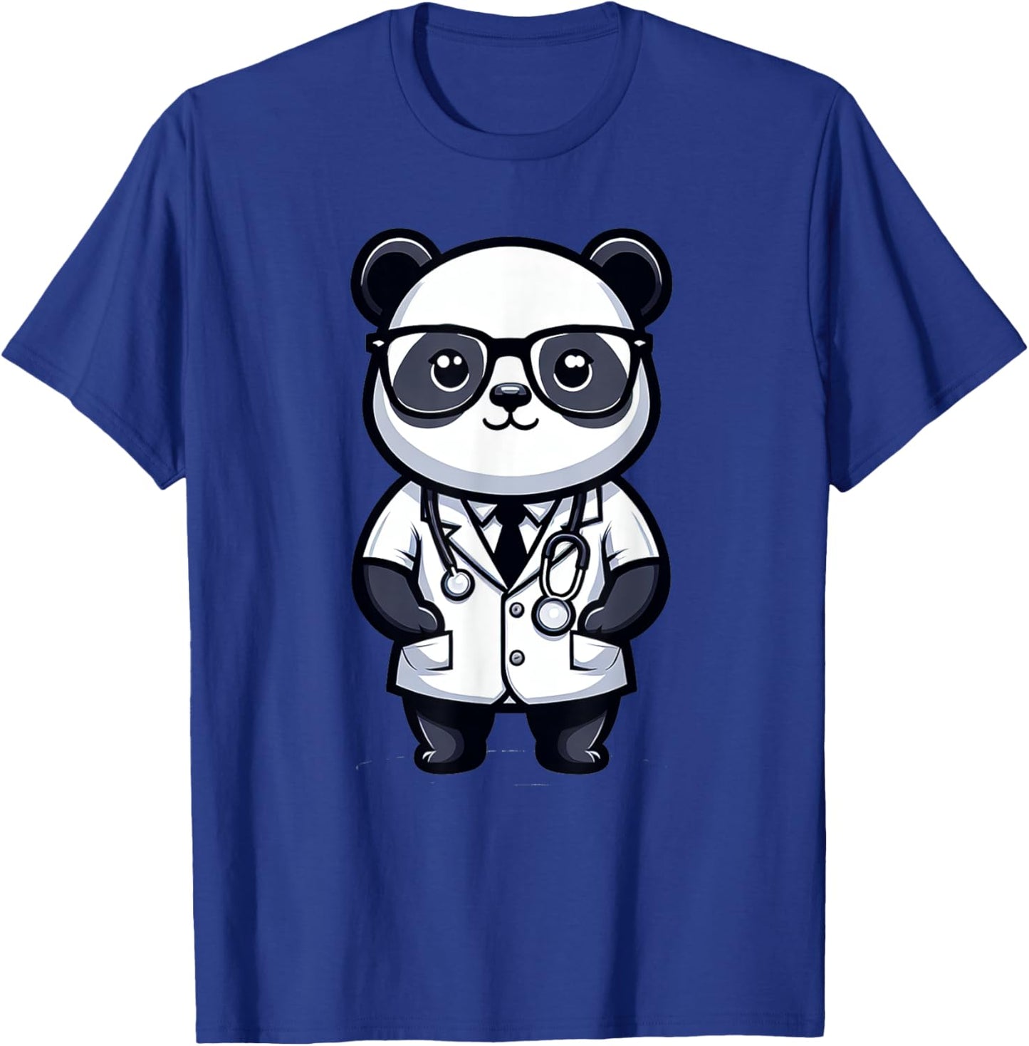 Cute Panda Doctor T-Shirt - T-Shirt | Royal