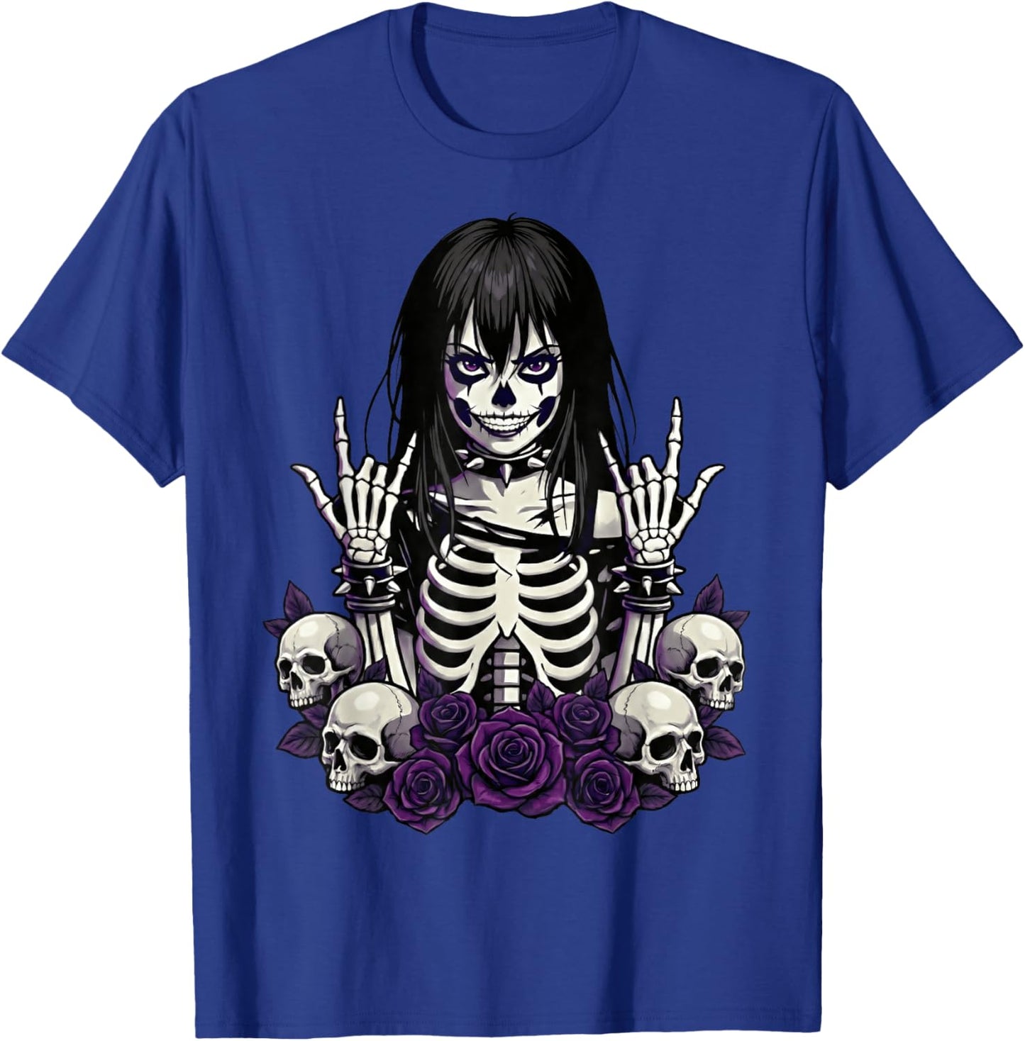 Scary Goth Girl, Emo Punk Girl, Horror Grunge Aesthetics Art T-Shirt - T-Shirt | Royal