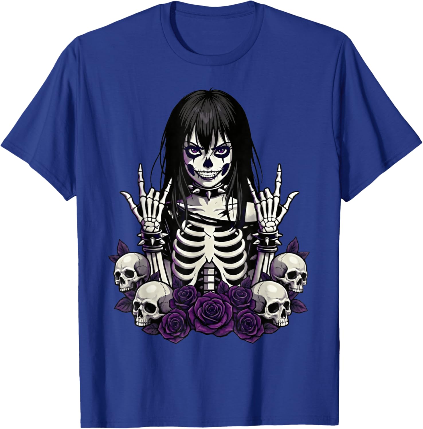 Scary Goth Girl, Emo Punk Girl, Horror Grunge Aesthetics Art T-Shirt - T-Shirt | Royal