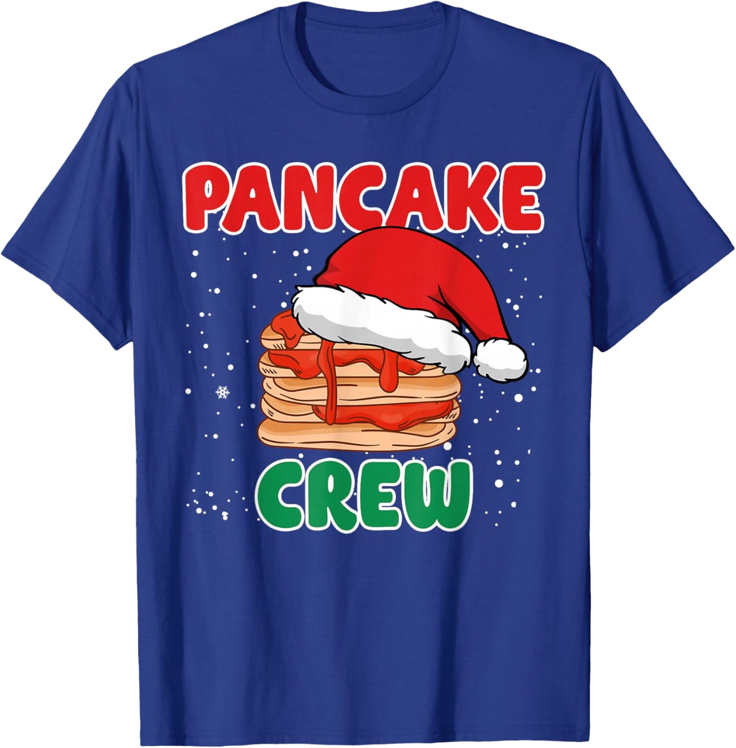 Pancake Crew Funny Pancake Lover Pancake Christmas Pajama T-Shirt - T-Shirt | Royal