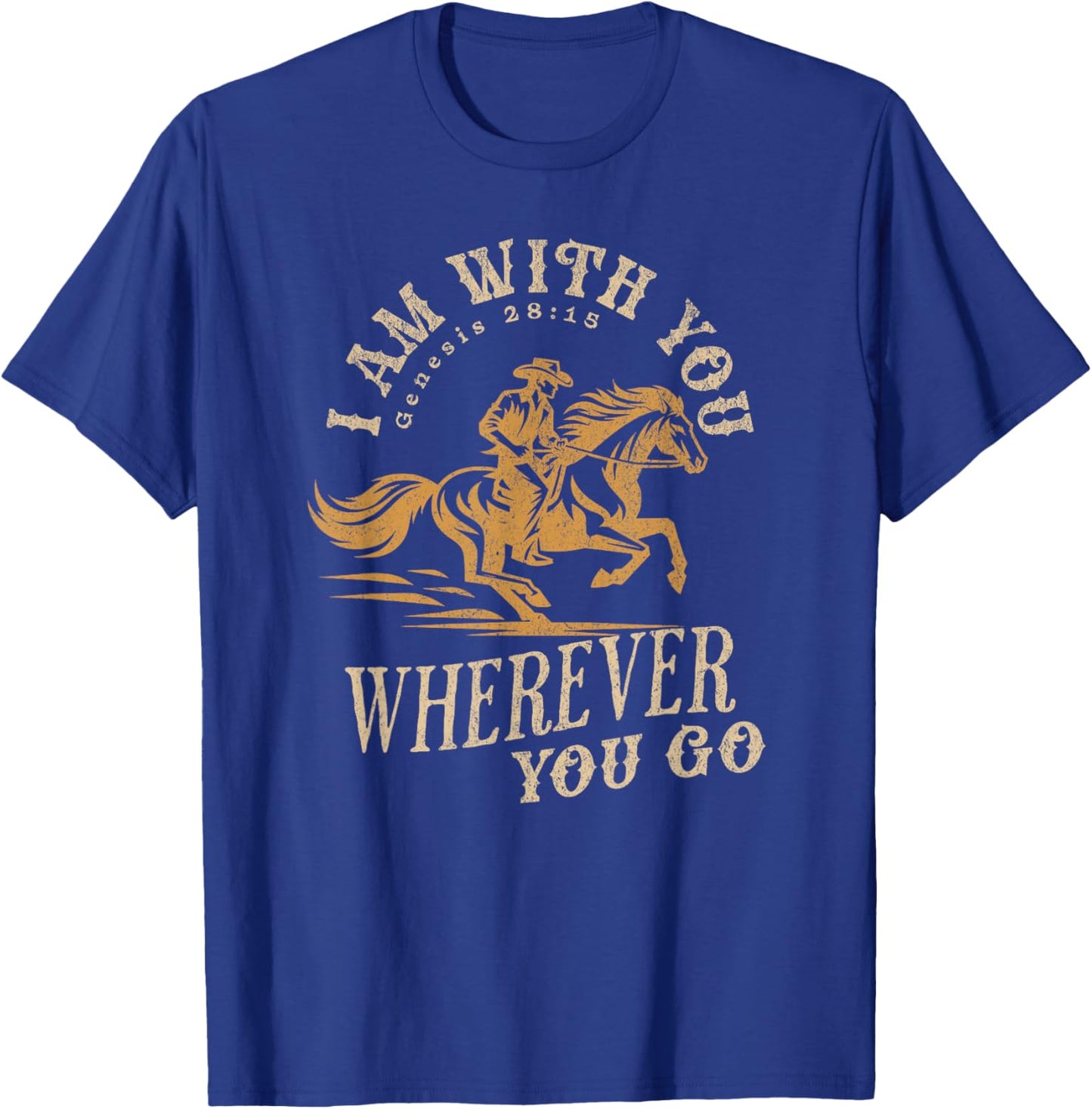 Cowboy Bible Scripture Verse Western Jesus For Faith T-Shirt - T-Shirt | Royal