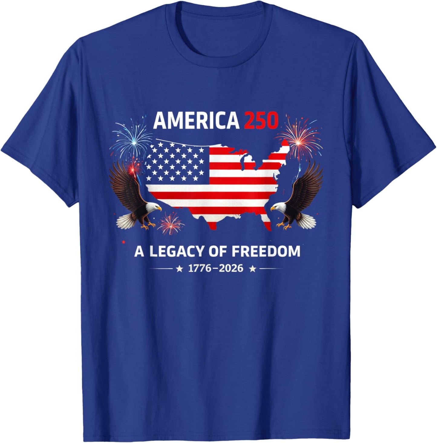250 Year American Anniversary America 250 USA 250th Birthday T-Shirt - T-Shirt | Royal