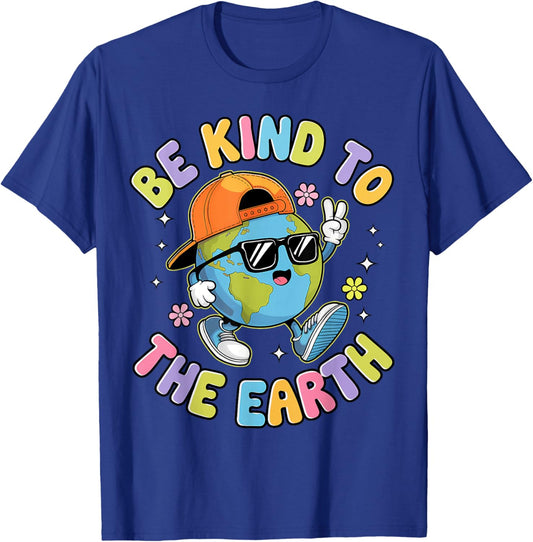 Cute Earth Day 2025 Funny Earth Day Kids Toddler Boys T-Shirt - T-Shirt | Royal