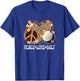 Peace Love Golf Lover Outfit Cheetah Print Women Girls Golf T-Shirt - T-Shirt | Royal