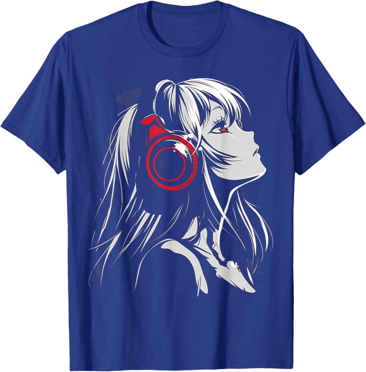 Anime Manga Motif Headphone Artwork Anime T-Shirt - T-Shirt | Royal