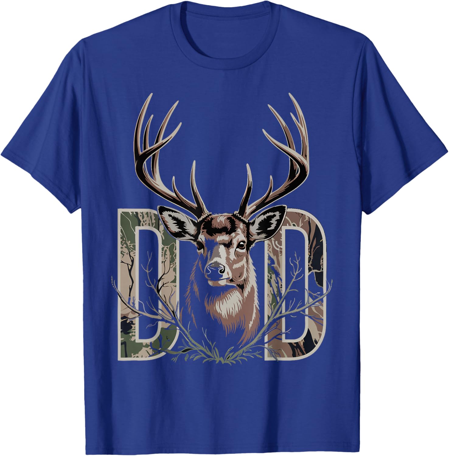 Hunting Dad Father's Day Funny Deer Hunting Lover Dad Daddy T-Shirt - T-Shirt | Royal