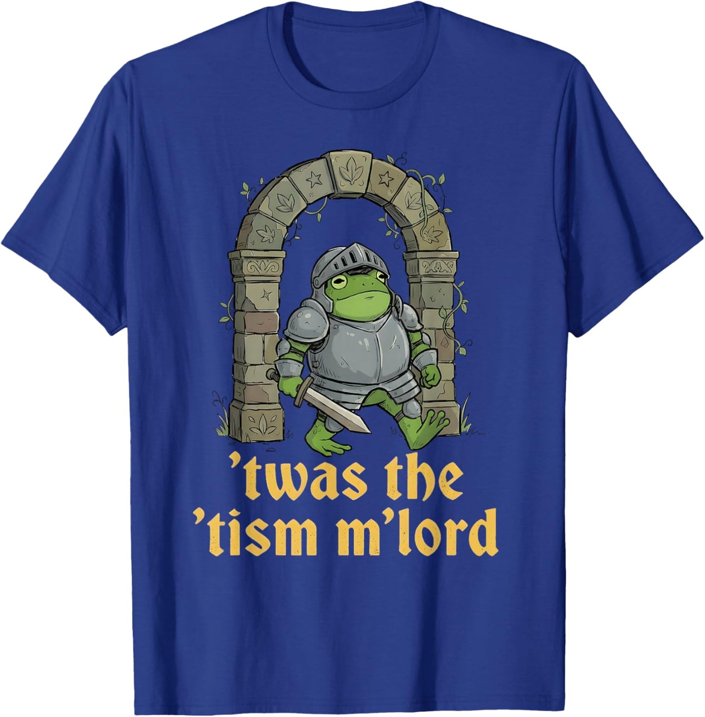 Funny Meme TWAS The Tism M Lord Frog Wizard Kids T-Shirt - T-Shirt | Royal