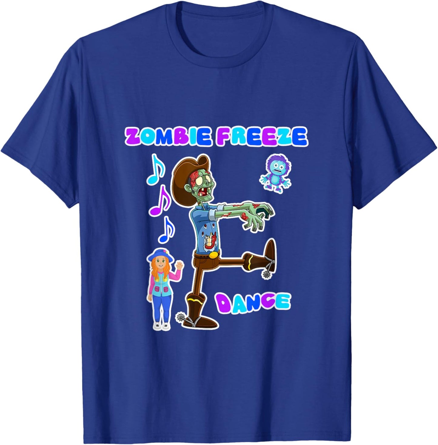 Zombie Freeze Dance with Ms. Sandra T-Shirt - T-Shirt | Royal