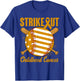 Strike Out Childhood Cancer Awareness Baseball Gold Ribbon T-Shirt - T-Shirt | Royal