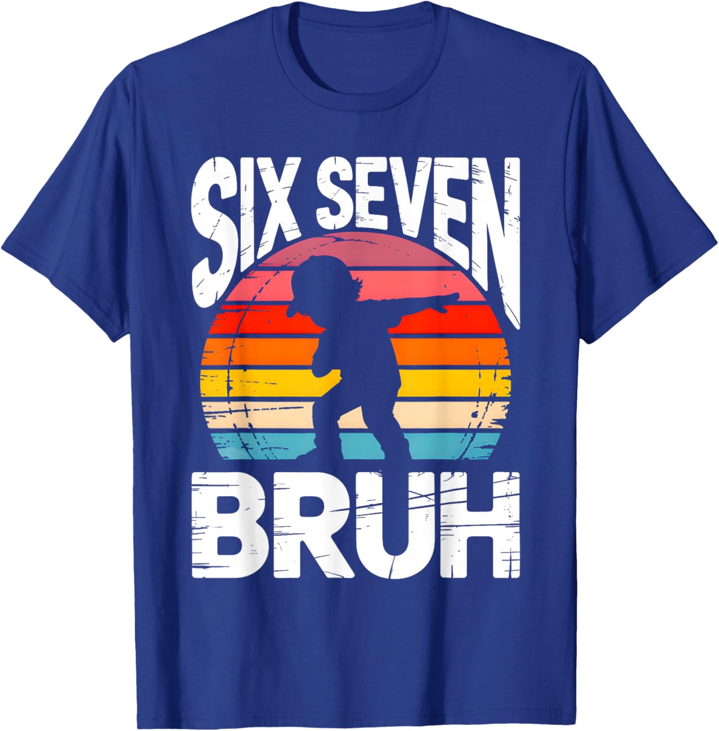 Six Seven Bruh Dab Funny 67 Costume 6 7 Meme Kids Youth Boys T-Shirt - T-Shirt | Royal
