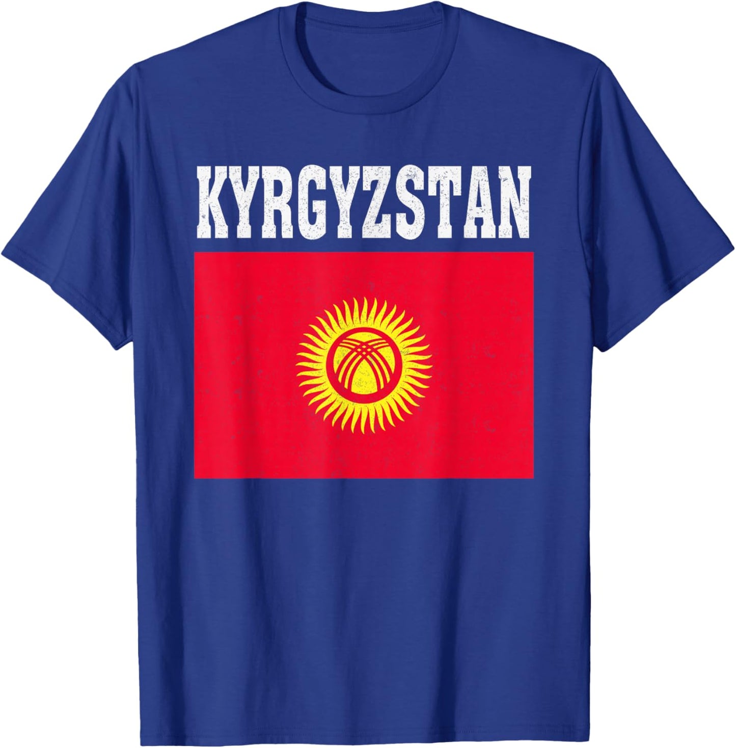 Kyrgyzstan Flag Patriotic National Roots Souvenir T-Shirt - T-Shirt | Royal