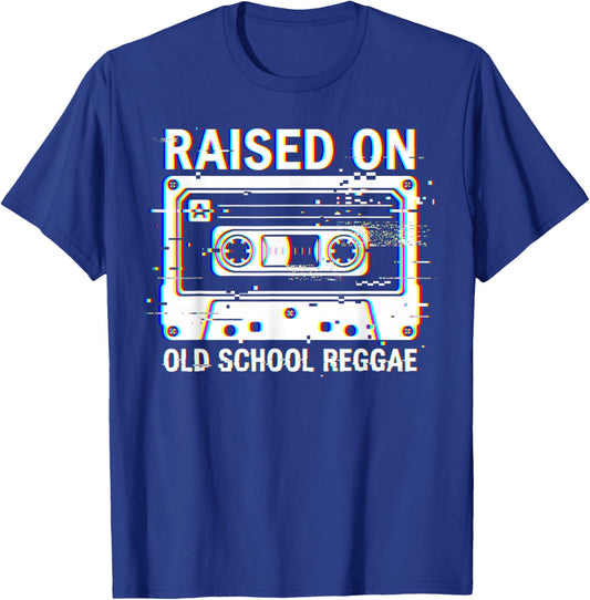 Raised On Old School Reggae T-Shirt - T-Shirt | Royal