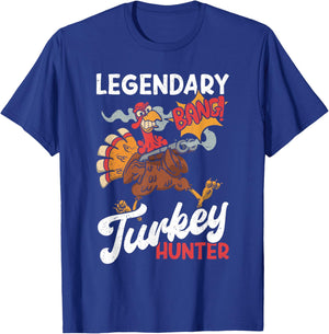 Legendary Turkey Hunter Funny Turkey Hunting T-Shirt - T-Shirt | Royal