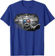 4th of July Cat Selfie with Alien UFO USA Flag Sunglasses T-Shirt - T-Shirt | Royal