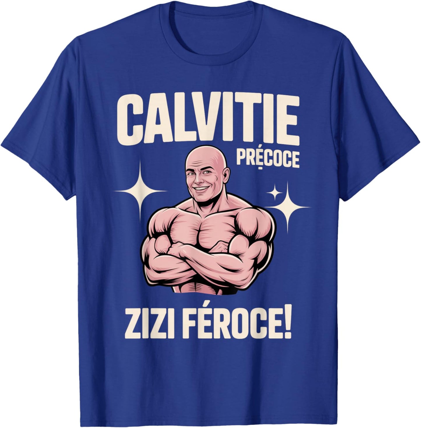 Early Baldness Fierce Zizi Funny T-Shirt - T-Shirt | Royal