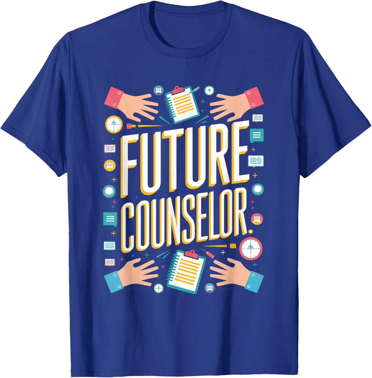 Future Counselor Graduation School Toddler Kids Women Men T-Shirt - T-Shirt | Royal
