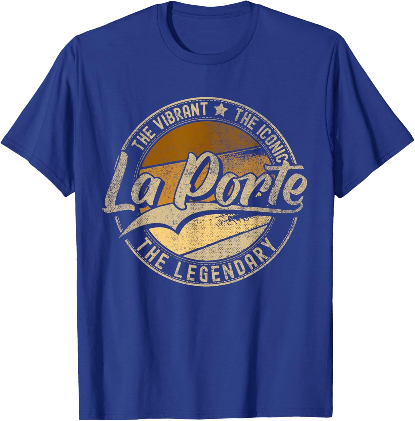 La Porte TX | Texas | Vintage Distressed T-Shirt - T-Shirt | Royal