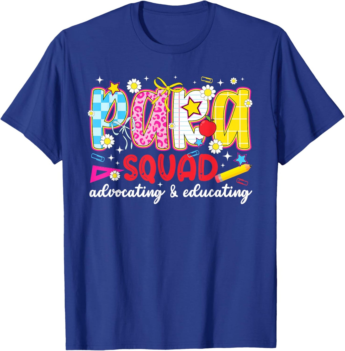 para Squad Appreciation Parapro Crew Paraprofessional Team T-Shirt - T-Shirt | Royal