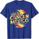 Cancun Mexico Tropical Beach Vacation Trip Retro Tie Dye T-Shirt - T-Shirt | Royal