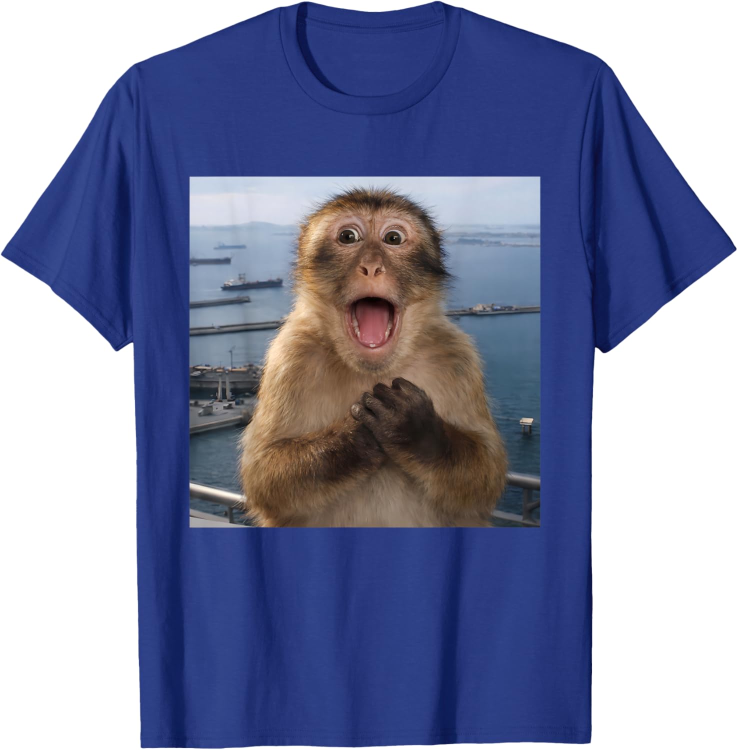 Streetwear Humor Monkey Meme for Youth Men Women T-Shirt - T-Shirt | Royal