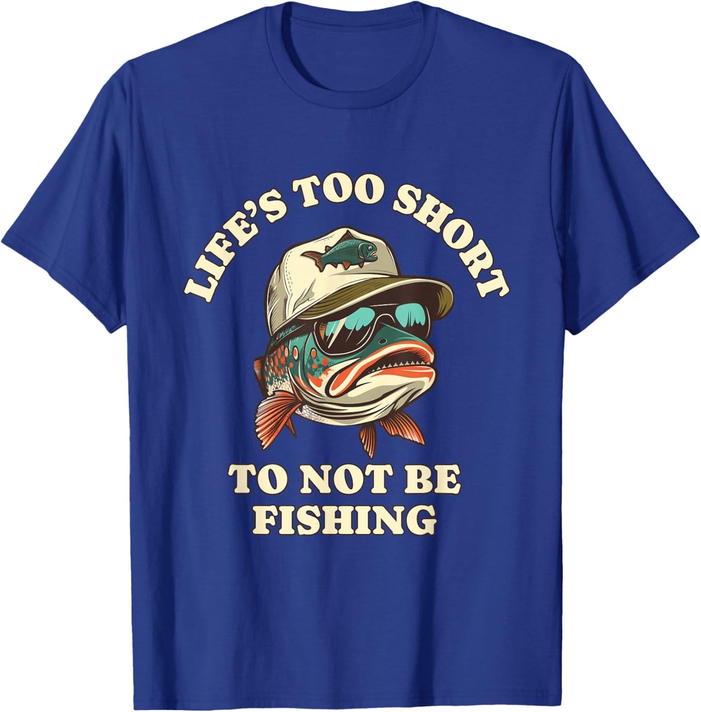 Fishing Fun Chill Trout Fisherman T-Shirt - T-Shirt | Royal