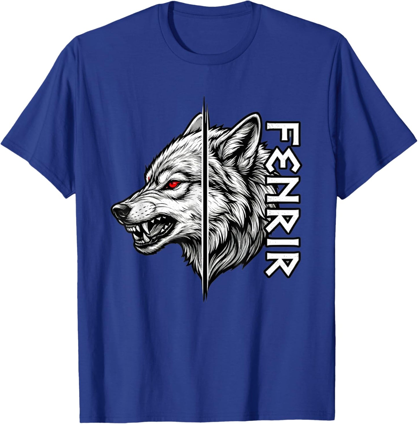 Fenrir Wolf Rune Design | Nordisches Mythologie-Symbol. T-Shirt - T-Shirt | Royal