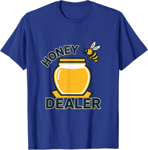 Funny Word Game for Beekeepers Honey Dealer T-Shirt - T-Shirt | Royal