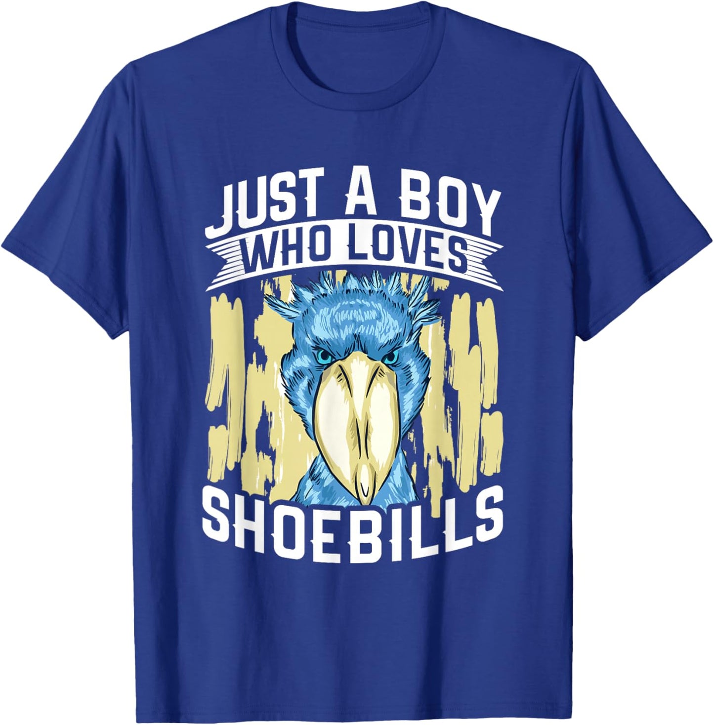 Just A Boy Who Loves Shoebills - Shoebill Stork Birding T-Shirt - T-Shirt | Royal
