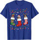 Shetland Sheepdog Dog Christmas Socks Funny Xmas Pajama Dog T-Shirt - T-Shirt | Royal
