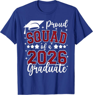 Proud Squad of A 2026 Graduate Senior 2026 Graduation T-Shirt - T-Shirt | Royal