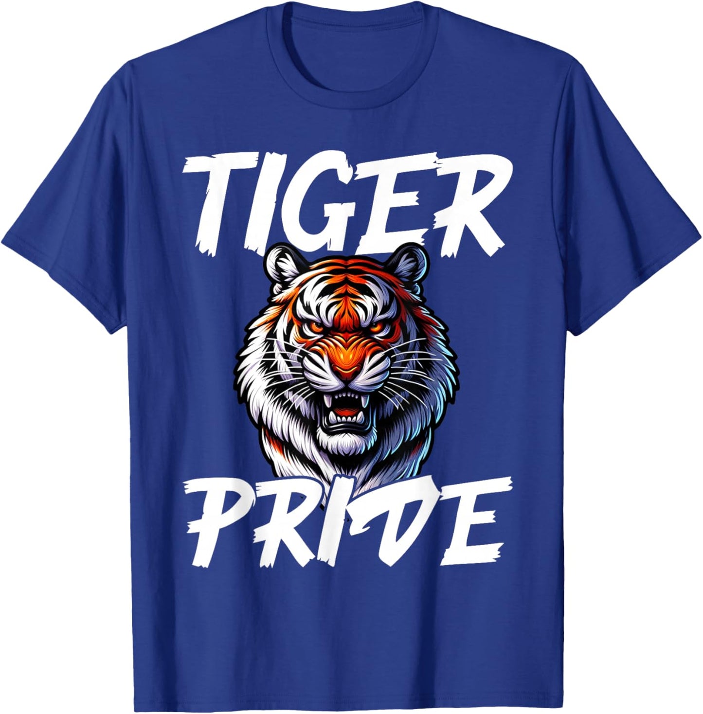 Cool Tiger Pride Wild Animal Lover Wildlife Nature Graphic T-Shirt - T-Shirt | Royal