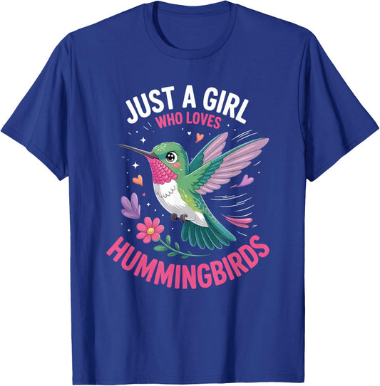 Girls Hummingbird T-Shirt - T-Shirt | Royal
