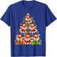 Group Santa Pomeranians As Xmas Tree Colorful Lights Owner T-Shirt - T-Shirt | Royal