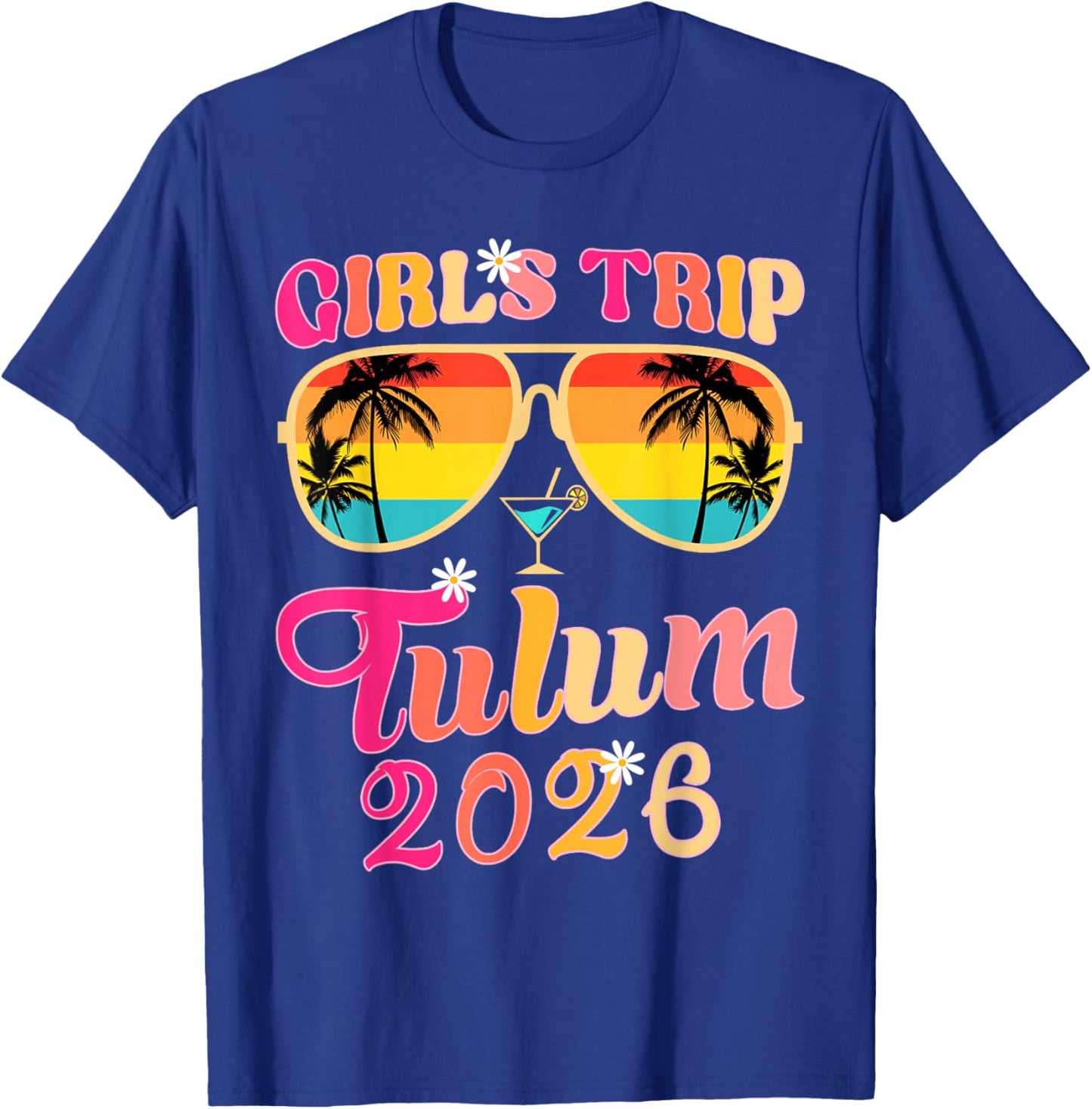 Girls Trip Tulum 2026 Beach Weekend Summer Vacation Matchin T-Shirt - T-Shirt | Royal