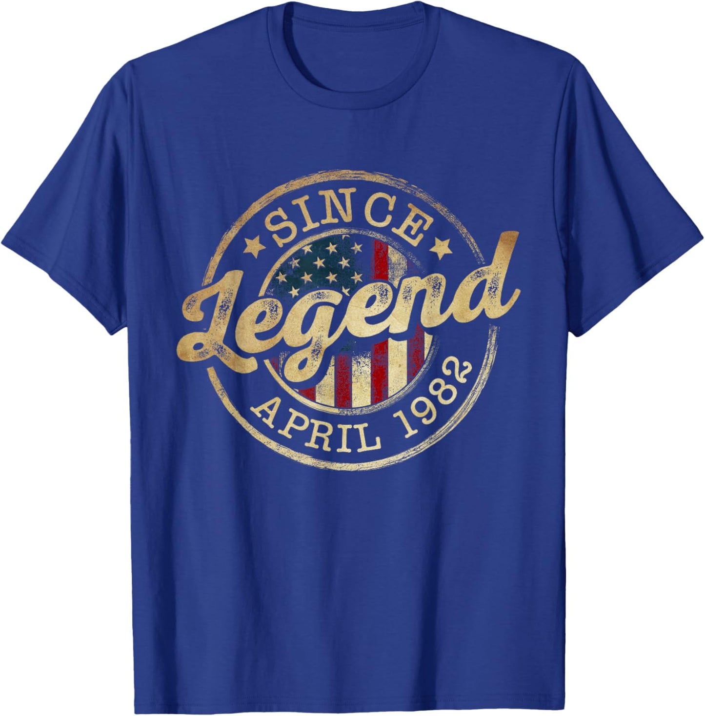 Legend Since April 1982 Vintage 44th Birthday Classic T-Shirt - T-Shirt | Royal