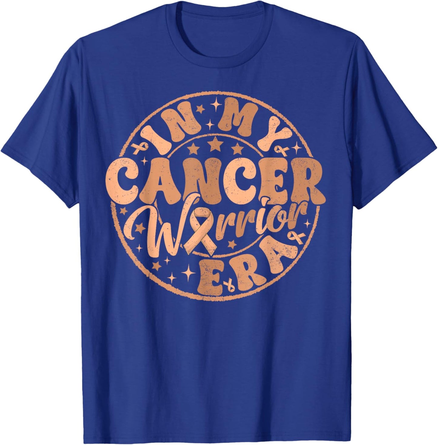 Groovy In My Cancer Warrior Era Uterine Cancer Awareness Day T-Shirt - T-Shirt | Royal