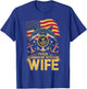 Proud Submarine Veteran Wife US Flag Patrioitc Mother Pride T-Shirt - T-Shirt | Royal