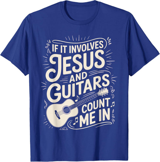 Funny Guitar Art Women Kids Guitar Player Guitarist T-Shirt - T-Shirt | Royal