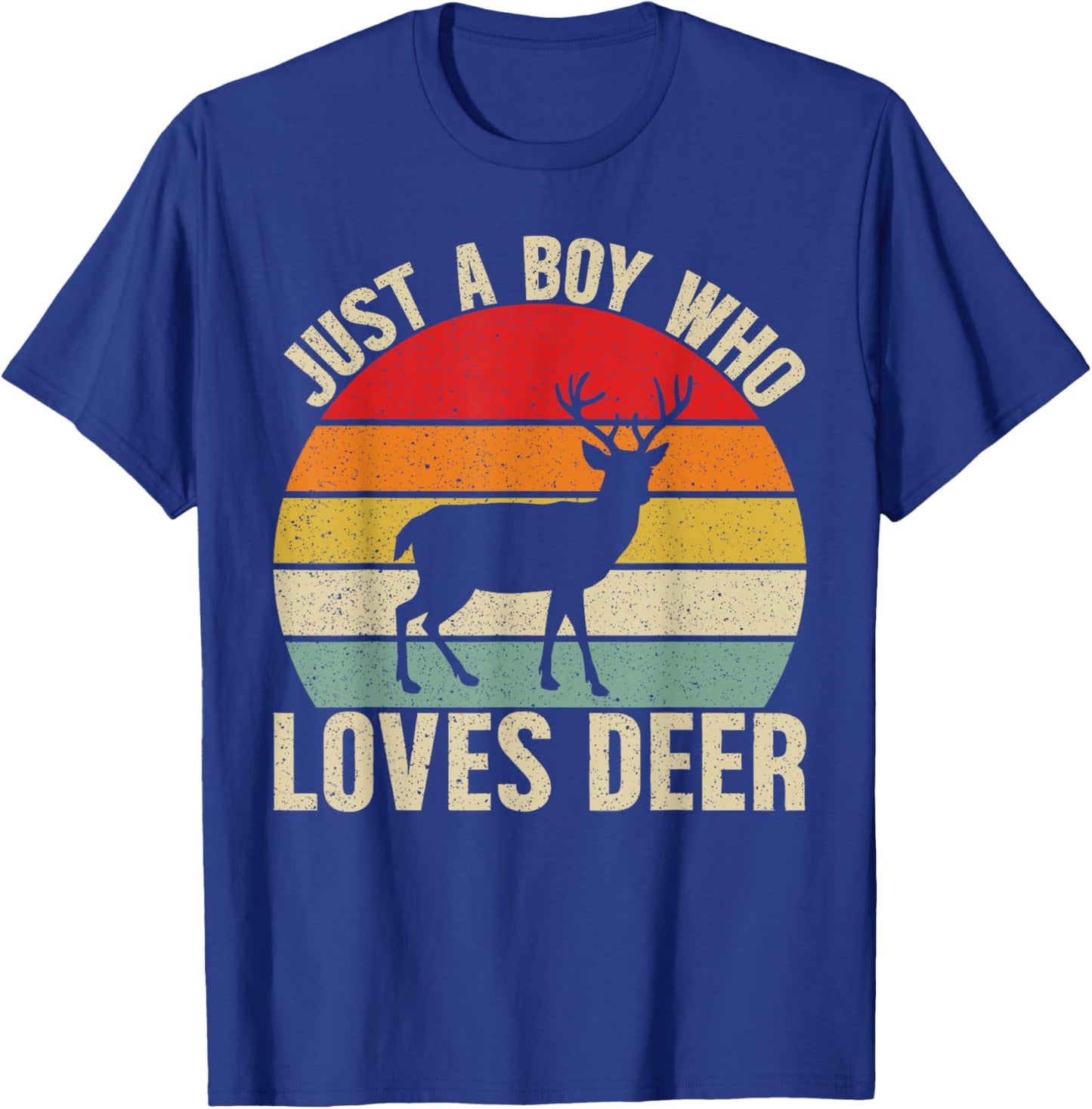 Just a Boy Who Loves Deer For Deer Lover Kids Boys T-Shirt - T-Shirt | Royal
